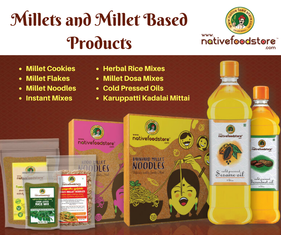 Nativefoodstore's tweet image. Buy Millet Products Now Available In Online
Shop Now: buff.ly/2uyro0t
#Millet #Milletnoodles #Instantmixes #Milletflakes #Coldpressedoils #Herbalricemixes #Dosamixes
