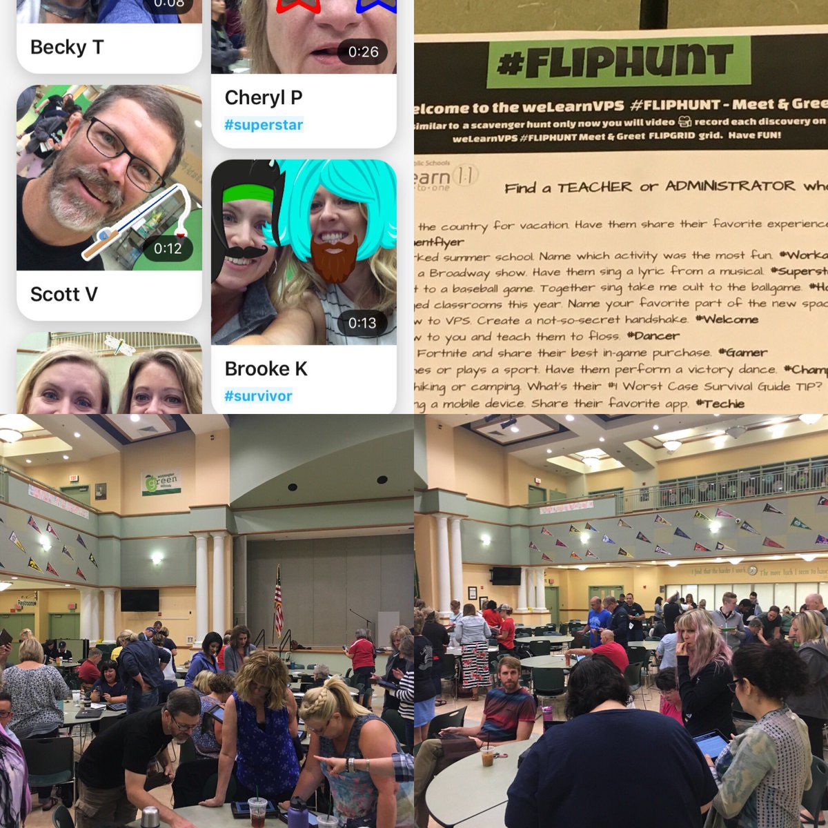 Kicking off day 2 of our #weLearnVPS Technology &amp; Learning Conference with a giant #Fliphunt!