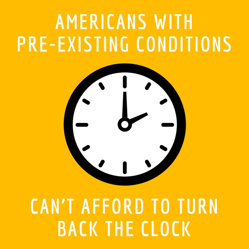ArthritisFdn's tweet photo. People with chronic diseases deserve health care that is adequate, accessible, and affordable. Association health plans are exempt from patient protections and can decline coverage for pre-existing conditions like #arthritis. It’s time to #DefendPreEx. #AdvocateforArthritis https://t.co/1rr72j99uS