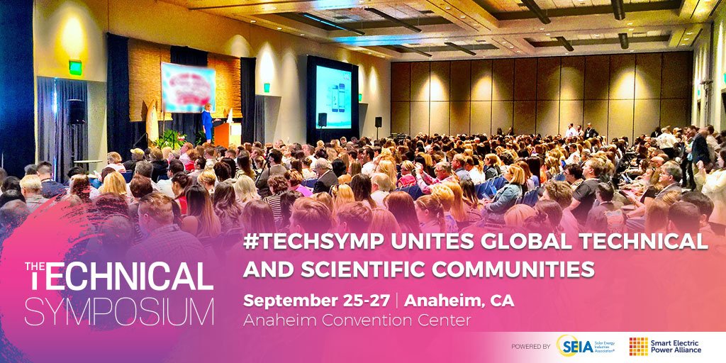 SPIConvention's tweet image. The #TechSymp is the event for the technical and scientific communities to present and share innovative research in the solar, storage, and smart energy industries at #SPIcon &amp;amp; #ESIcon! View all of the distinguished speakers in the agenda bit.ly/TechSympAgenda