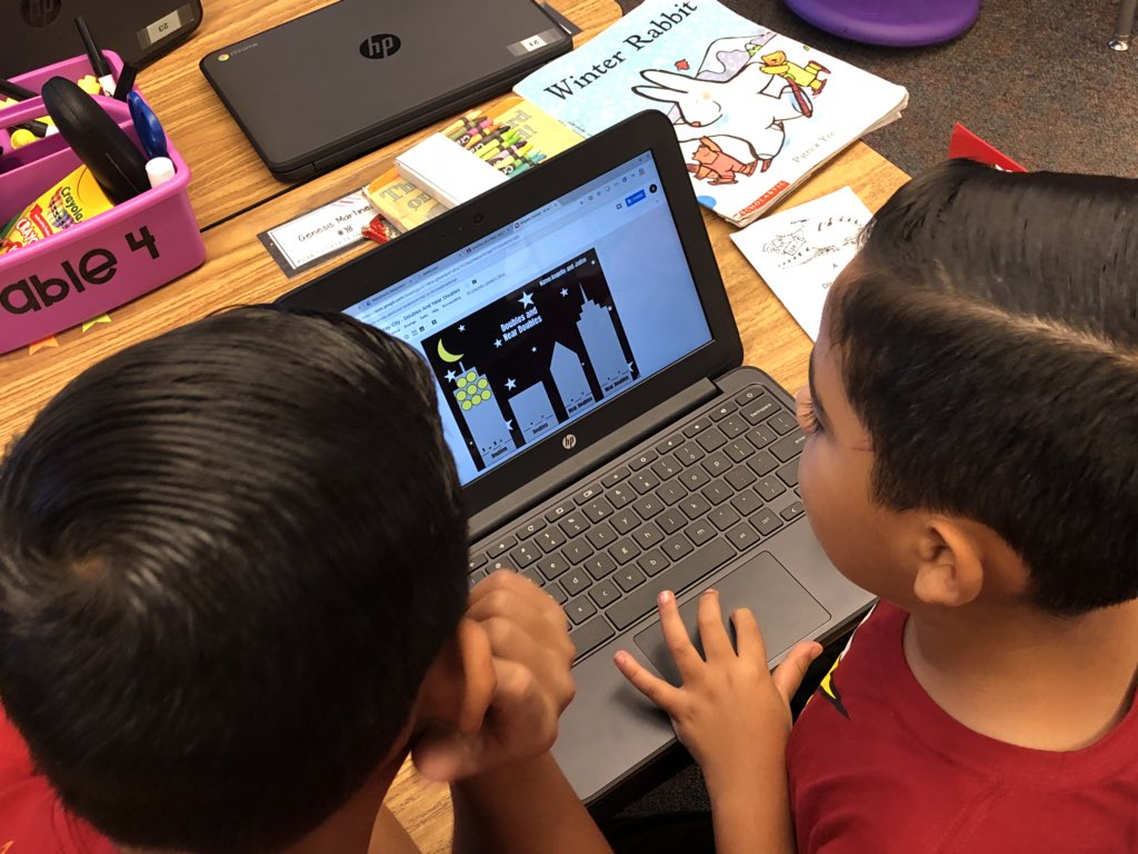 KandyKaneTech's tweet photo. 2nd grade scholars using Google Drawing to create our Array City, using doubles and near doubles!! Thanks @Megan_Brown23!!! #k2cantoo @BartonBees https://t.co/3r0e0KAE4U