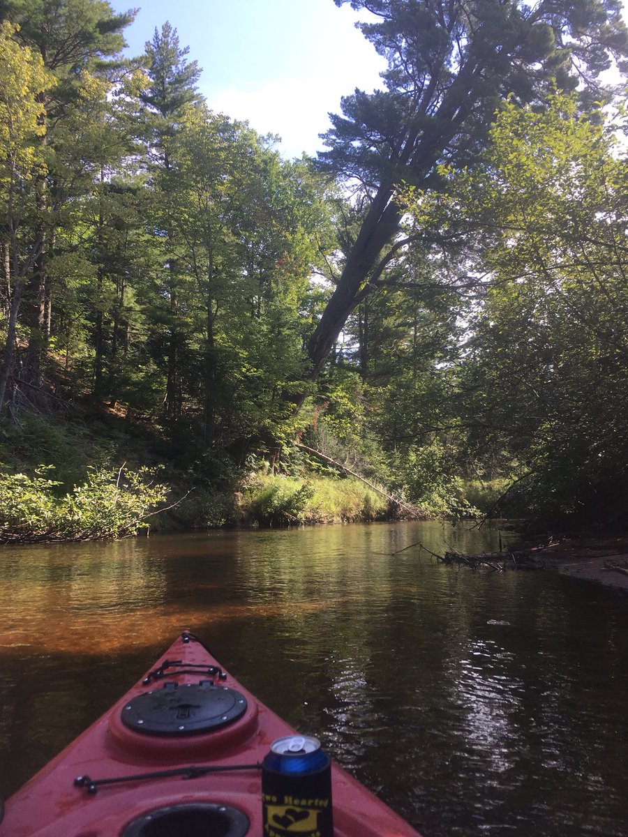 Cincush's tweet photo. Hey @imashineonsight, how’s your view right now? #TwoHeartedRiver https://t.co/9isReUxT0f