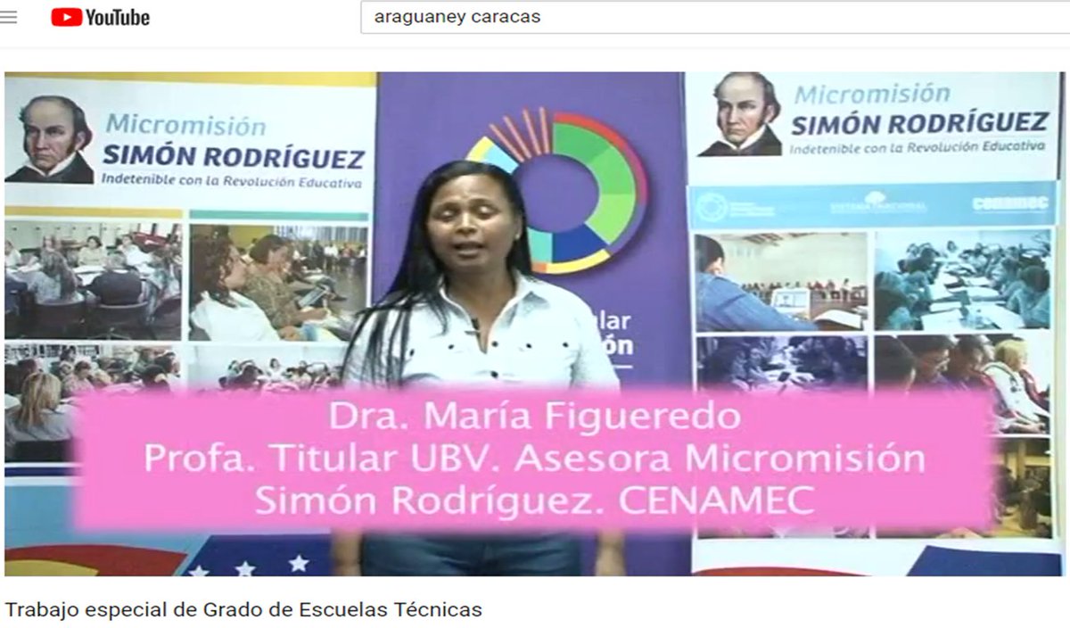 #Enterate🔊📢🎯 Ve analiza y comparte el video: "Trabajo especial de grado, para el #PNF de Escuelas Técnicas a través de nuestro canal de YOU TUBE Araguaney Caracas 
<a href="/JauaMiranda/">Elías Jaua</a> <a href="/RosangelaOrozco/">Rosangela Orozco</a> @Nancyor7 @MPPEDUCACION <a href="/MicromisionSr/">MICROMISION SR</a> <a href="/maestratuitera/">Miriam Mayorga</a>
goo.gl/SLsz4d