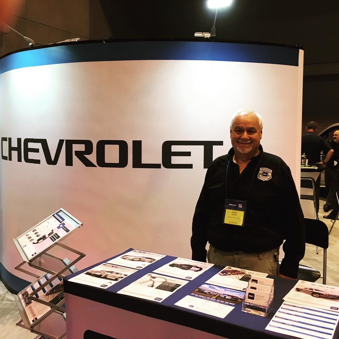 kerrindustries's tweet photo. Last day at Police Fleet Expo and last chance to come and say hi to our upfitting specialist, Tom Spence, in the GM booth! https://t.co/b65qR3DMH1