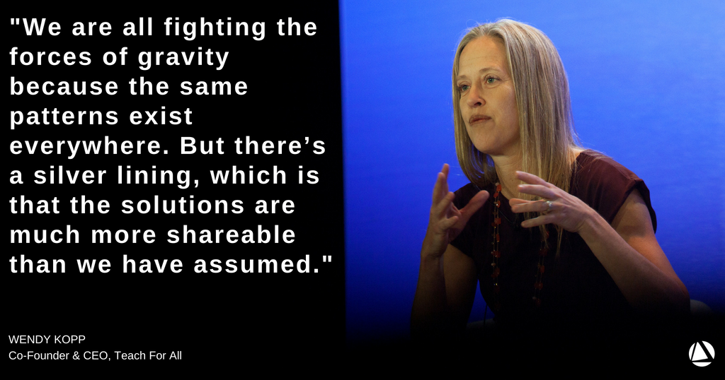 newprofit's tweet photo. At #NPGoL, an all-social entrepreneur panel, featuring @wendykopp of @TeachForAll, discussed the mindsets, methods, and bold action that leaders will need to take to navigate the #FutureofWork. Check out the full video here: https://t.co/bfGvWOJyLU https://t.co/KbKyHUF89b