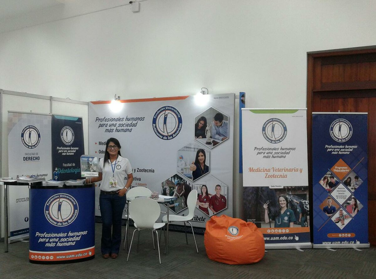autonomamericas's tweet photo. #SedePereira #AutónomaDeLasAméricas presente en #Expouniversidades en el Centro de Convenciones de Pereira. ¡Te esperamos! 😉👍 https://t.co/nMy5v2YP85