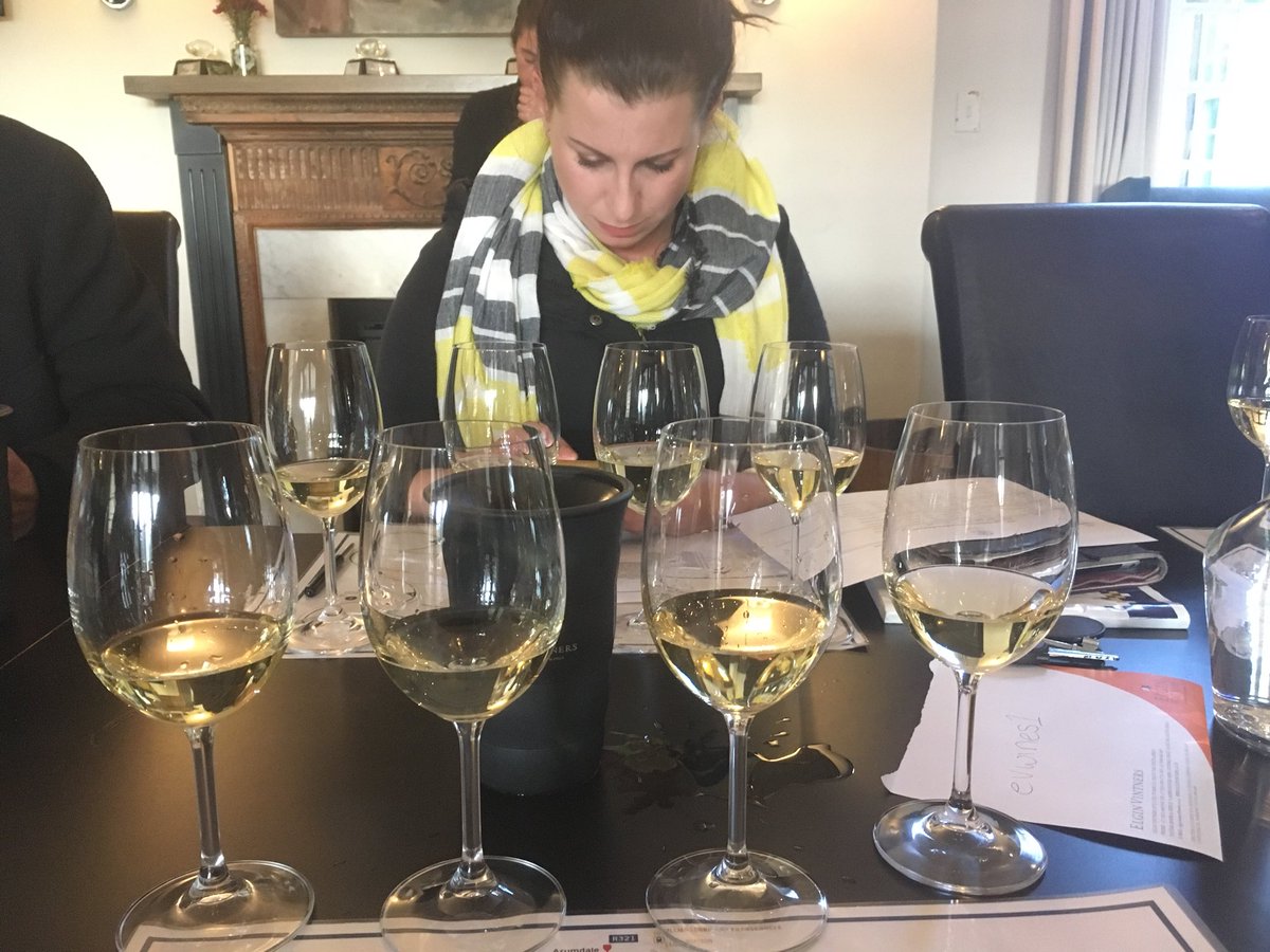 SoVinhos's tweet photo. Onto the next one πͺπ» second flight in progress. @geekinstilletos in the zone π #elginwine https://t.co/7YYR3rWsS6