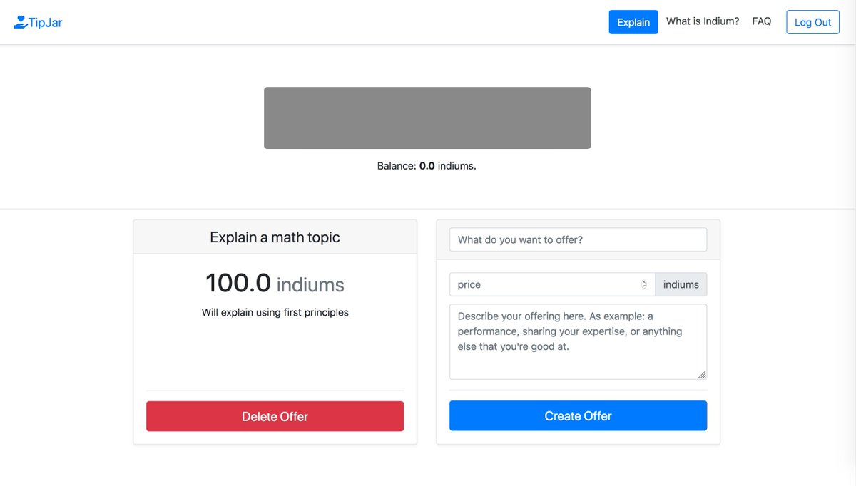 indium_network's tweet photo. TipJar app is coming along nicely. But we need help with testing it. Please join our Slack if interested. Don't worry if you're new to blockchain. We'll get you started: https://t.co/qYp1Tt7nCI https://t.co/tOhWiolncB