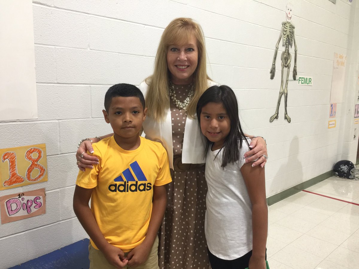 FBISDSupe's tweet photo. Henderson Hawks actively participating in PE class. Congratulations to 2nd graders Arem and Jordan who received the sportsmanship award for encouraging other students while exercising. It’s a pleasure to see our kids showing kindness to each other. Proud Supt! Opportunity Awaits! https://t.co/uK7L3s8CI0