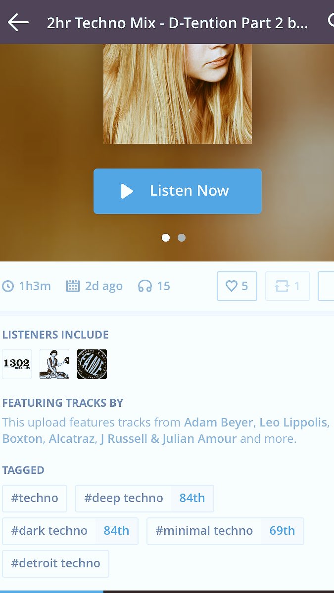 And again a Wow! Part 2! #charts #deeptechno #techno #minimaltechno #edmfamily #edm #rt #dj #djmix #djlife 

Thanks sooo much for the support!! ❤️🌺💪🏻

mixcloud.com/DTention/2hr-t…