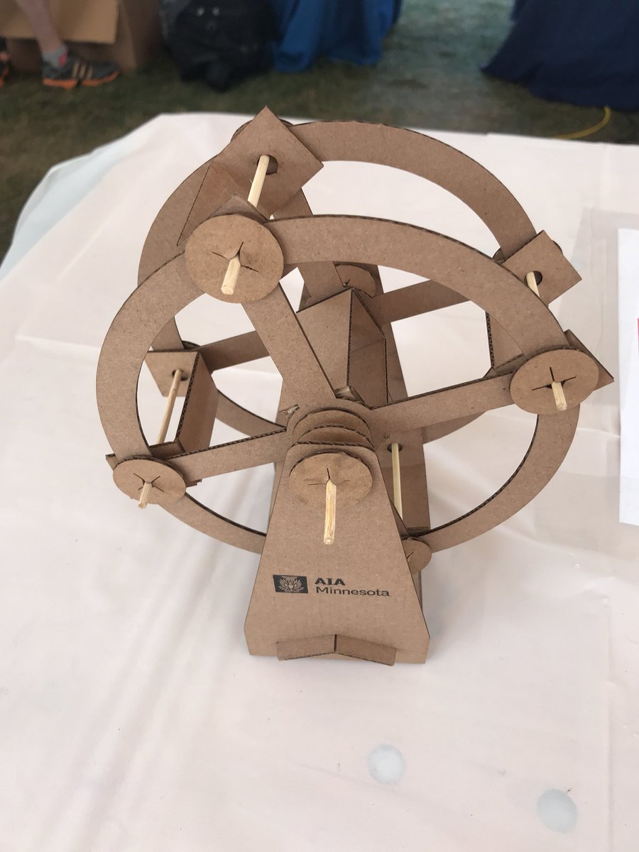 It’s STEM Day at the Fair! Kodet staff is helping kids make models of iconic buildings! #AIAK12 #AIA #MNstemday2018