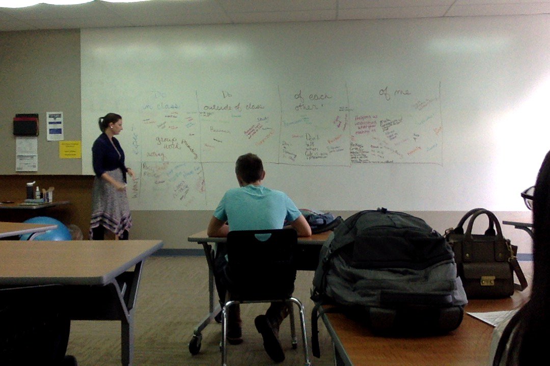 Marlise6's tweet photo. Expectations in English II #nfmustangs #newellfonda https://t.co/Zfp2gW5THi
