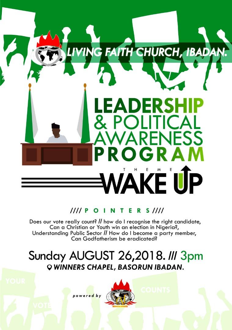 yafbasorun's tweet photo. LEADERSHIP &amp; POLITICAL AWARENESS PROGRAM https://t.co/QdaCBygVPM