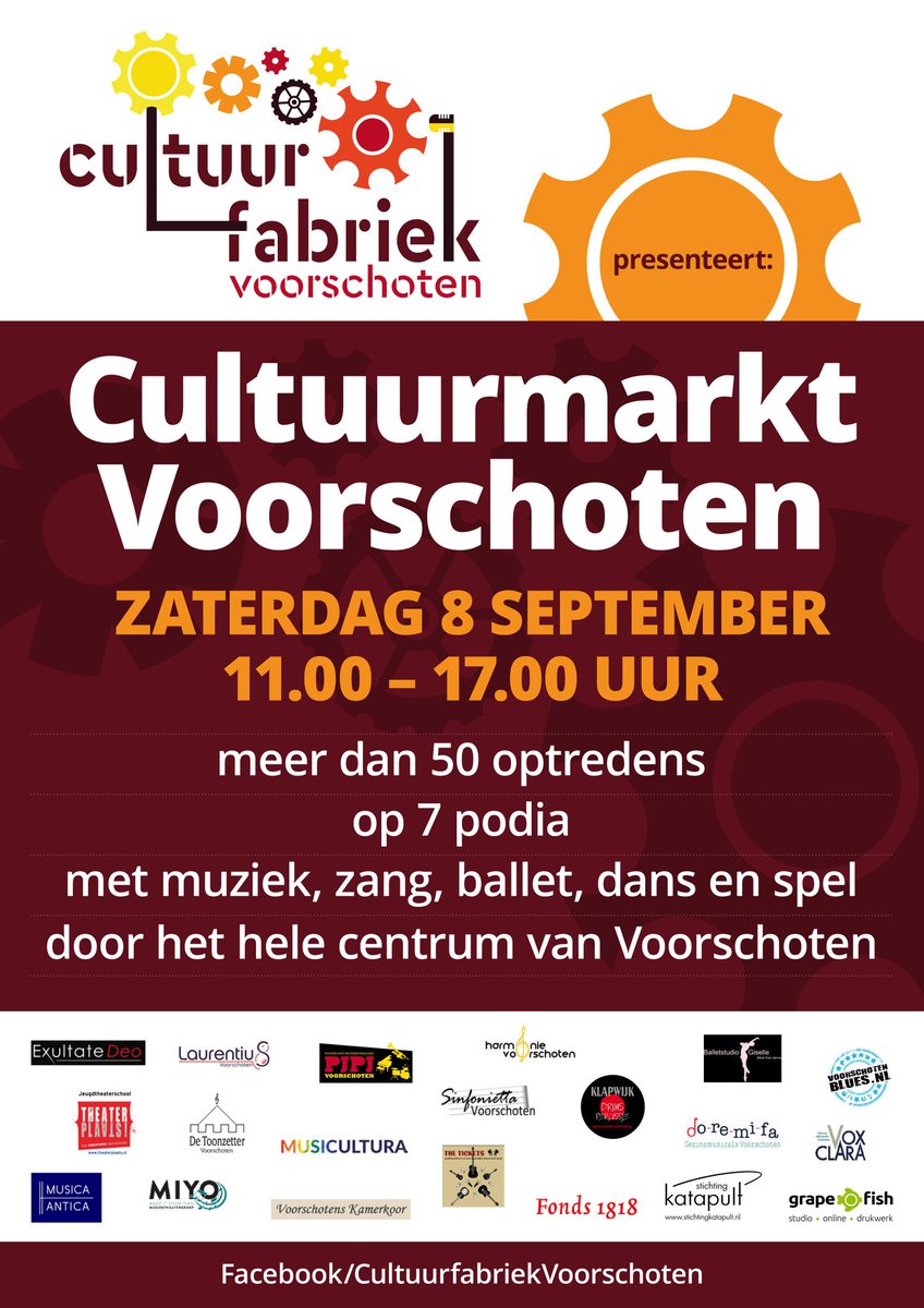 Miyo is onderdeel van de Cultuurfabriek. Wij treden zaterdag 8 september twee maal op. #cultuurmarkt #voorschoten #musical #muziek #zang #koor #solo #gezelligheid