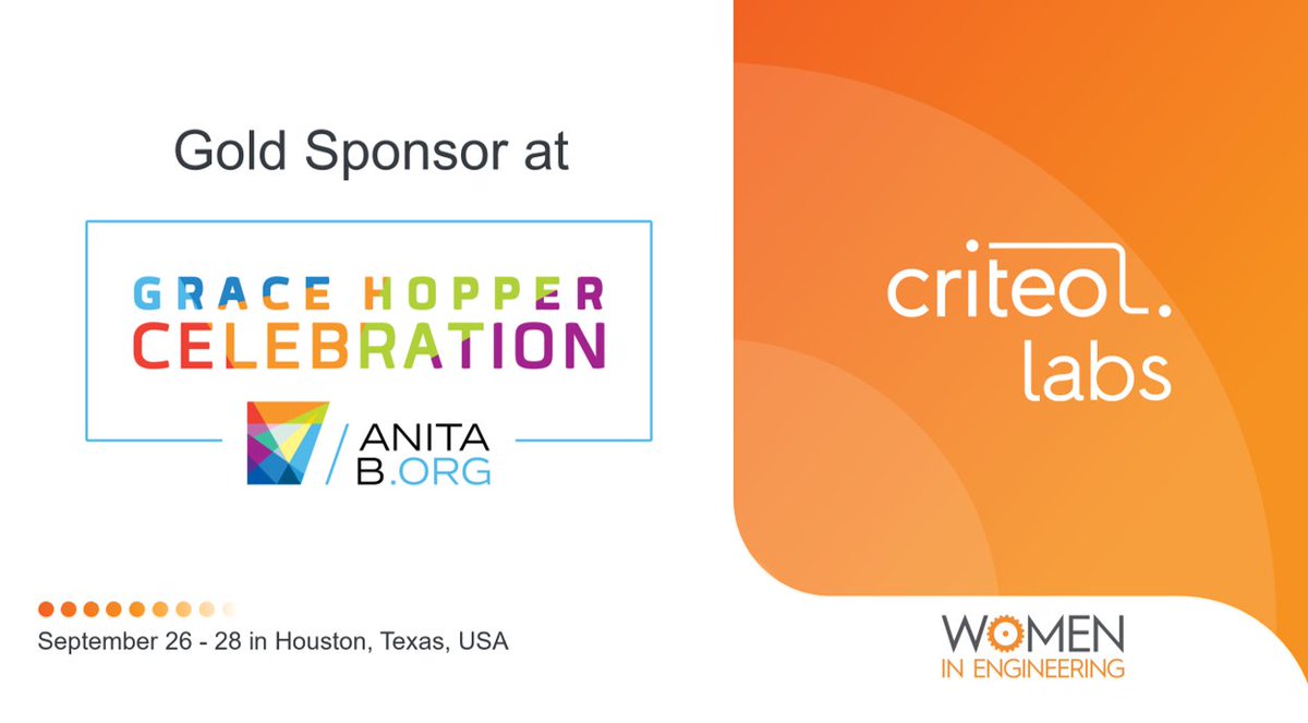 We are excited to announce that we are Gold sponsor and exhibitor <a href="/ghc/">Grace Hopper (GHC)</a>! #GHC18  #womeninengineering