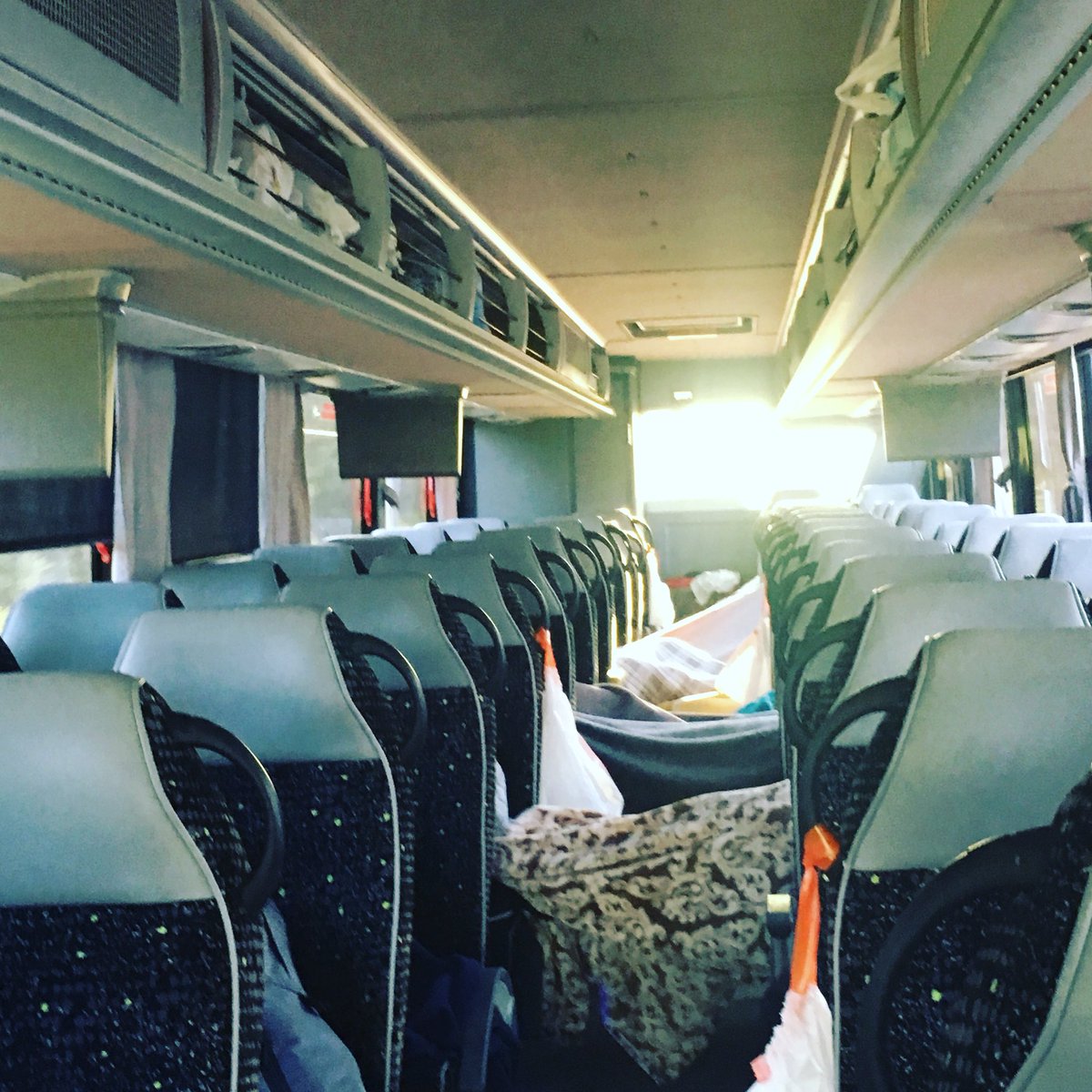 LamarWSoccer's tweet photo. Bus leaves at 7am? Everybody is asleep by 7:05am.... #collegesoccerlife #oklahomaroadtrip #lamarsoccer #sleepfor90 #fightfor90 https://t.co/Bkrhs8APyb