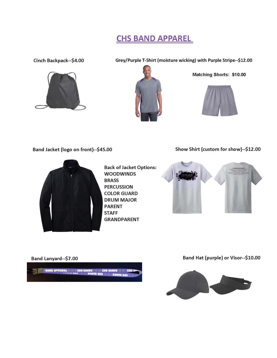 CenturyHSBands's tweet photo. Want to buy CHS Marching Band apparel? Fill out the form below and send it in w/payment by 08/29/18. Please make sure you get orders and payments in by that date! https://t.co/CIsxwLaxfl