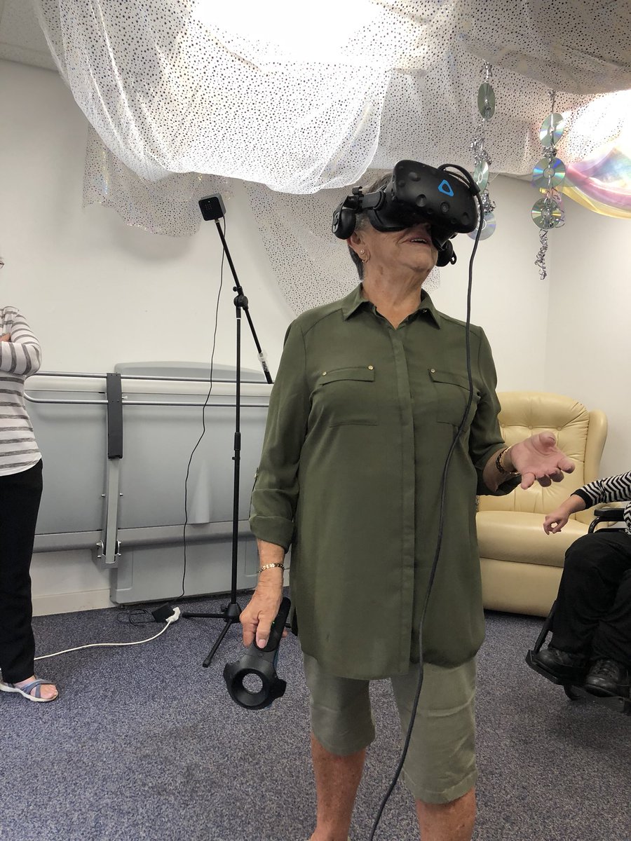 BeeVR_mcr's tweet photo. What a buzzing day with such fun people at Disability Stockport Charity!🐝
Even got the Mayor of Stockport enjoying our VR worlds!😎
Huge thanks to everyone for such a warm welcome!💛
#virtualreality #greattimes #beevr_mcr #DisabilityStockport #fun #gaming #stockport_uff https://t.co/kfFWqrjFXW