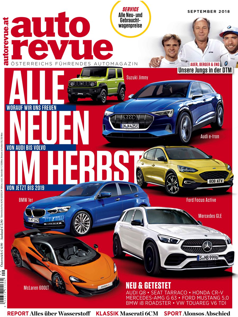 Ab morgen im Handel: Die neue Autorevue. Hier könnt ihr schonmal einen Blick riskieren:

autorevue.at/autorevue-maga…