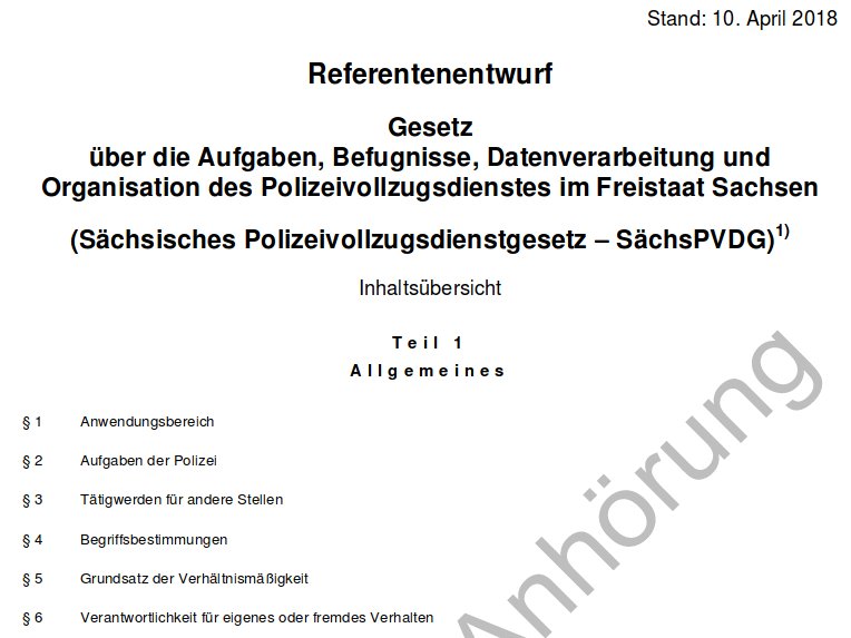 Wer sich Sorgen macht um das #LKA und die #Pressefreiheit​,  sollte sich ganz dringend mit dem geplanten sächs. #Polizeigesetz ​beschäftigen! Infos: 
digitalcourage.de/blog/2018/uebe…
#sogehtsächsisch #nopegida #pegizei #noPAG #NoPolG <a href="/NoPolizeigesetz/">#PolizeigesetzStoppen</a> #SachsensDemokratie #UnterSachsen /f