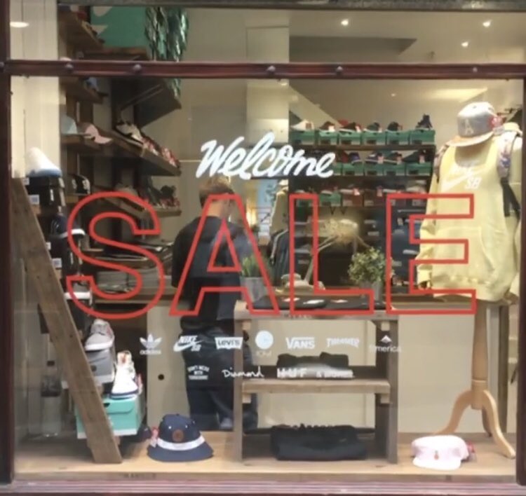 TheWorksLeeds's tweet image. Get yourself down to the @welcomeskatestore sale shop for some bargains! Shops open until the end of the month.