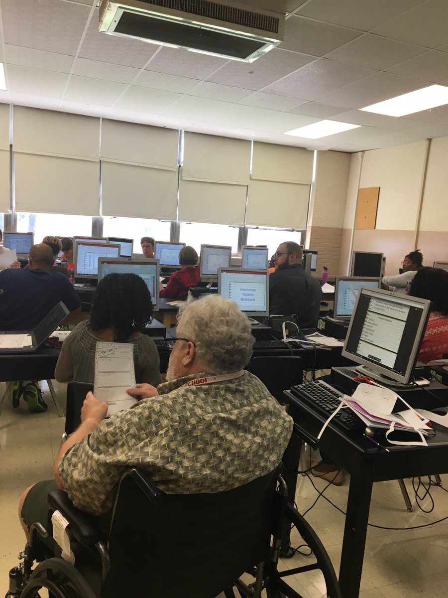 #NPSmath
Professional learning day was thought provoking at Northside Middle. Math minds at work!