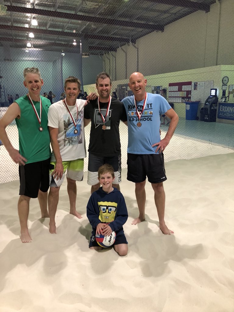 The mighty Sonova Beach go back to back in the Divvy 3 Beach Volleyball GF... one for the old boys!!