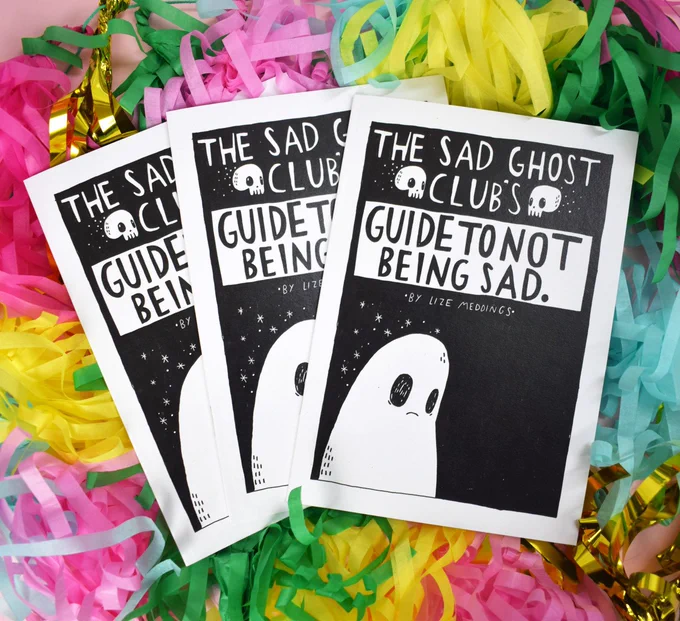 Our first guide, and the zine that started it all - The Guide To Not Being Sad has become a form favourite here at HQ <3 - It includes 10 rules to help you maybe feel less sad (or at least, a little less alone) as well as guest comics from some of our p... https://t.co/mkbwOfdVAN 