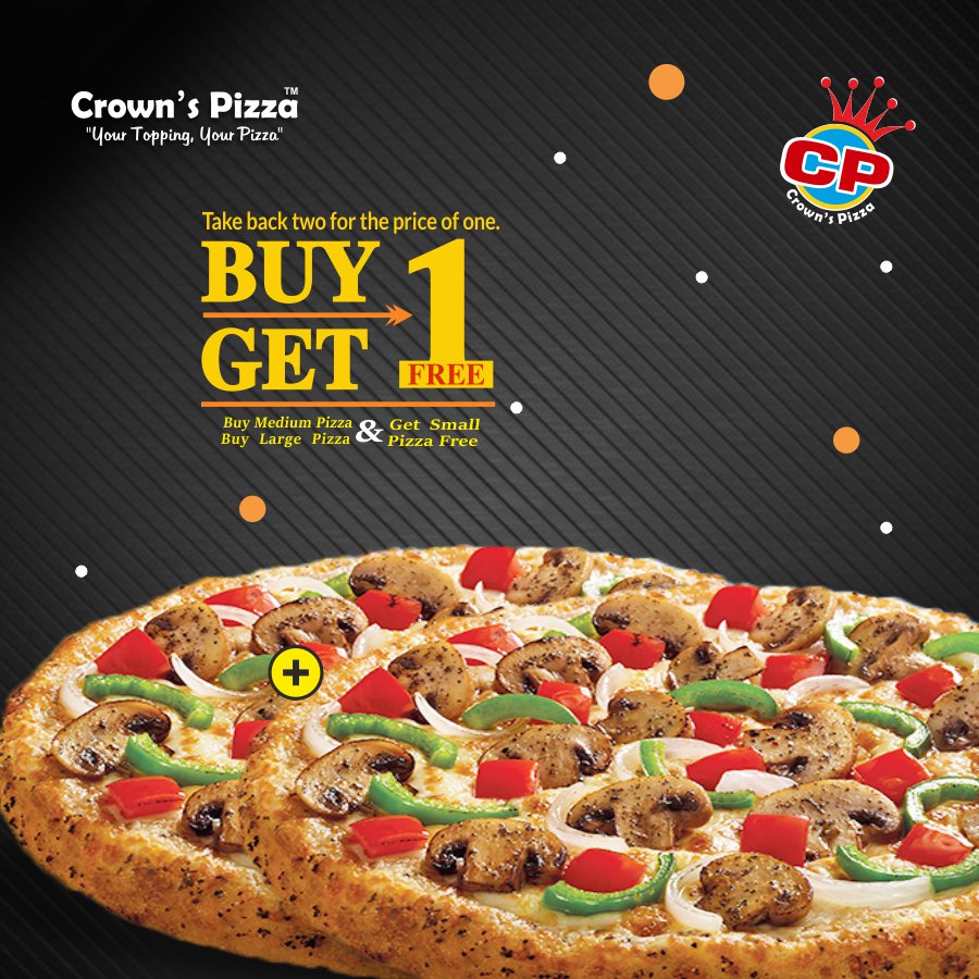 pizza_crown's tweet photo. Offer Simply Irresistible to Miss..! 😀
BUY ONE GET ONE FREE !!! 🍕🍕

Every #Tuesday &amp; #Thursday 
Buy Medium Pizza &amp; Get Small 
Buy Large Pizza &amp; Pizza Free

Download App : https://t.co/DS0pWbHj1z
Explore more at : https://t.co/ZjiUh9em9z
☎️ - 9855-708088 01822-509888, 505088 https://t.co/r29NUIk7cm