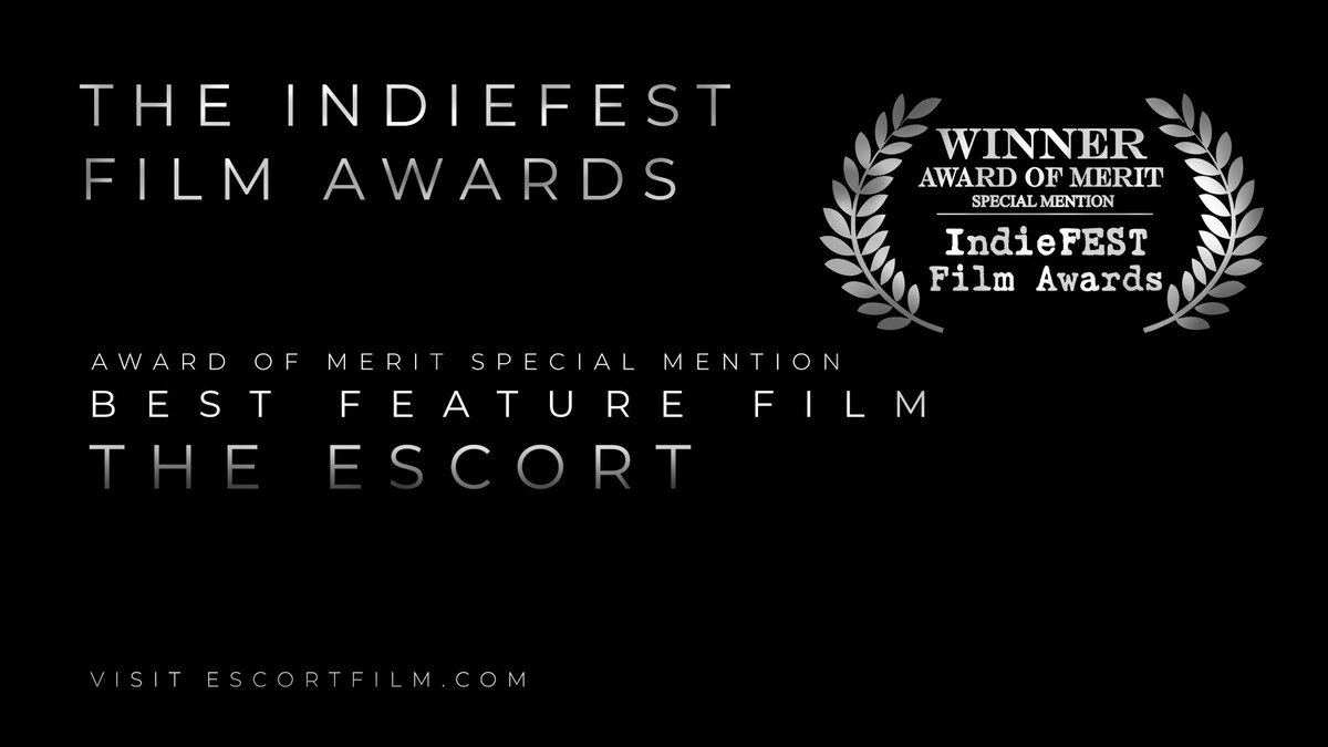 TheEscortFilm's tweet photo. Another huge day for #TheEscortFilm team, scooping not one, not two but FIVE awards from @TheIndieFest! Huge congratulations to @oliviamoyles scooping an Award of Excellence for Best Actress, as well as @TheKevinLeslie and @bizhan_tong for Best Actor, Director, Writing &amp; Film! https://t.co/Vo1jFIE7gq