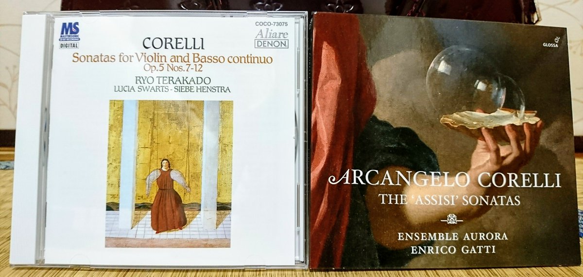 内島すみれ 私が聴く限りではコレッリ週間は初めてな気がする つられて ヴァイオリン ソナタ集 寺神戸亮 と アッシジのソナタ ｅ ガッティ アンサンブル アウローラ を購入 特に アッシジのソナタ は 340年の眠りより目覚めた 初期の作品で