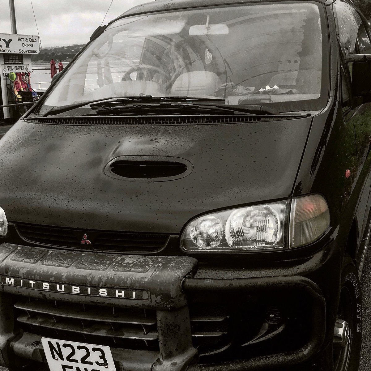 #cooldrive #japanese #motor #4x4 #japanesemotors #mitsubishi #delica #mitsubishidelica #ribster13 #commercialphotography #blacknwhite #motors #car #abouttown #imports #qualitycars #streetphotography #blackandwhitephotography #roughdays #travel #touring #travellers #photographer