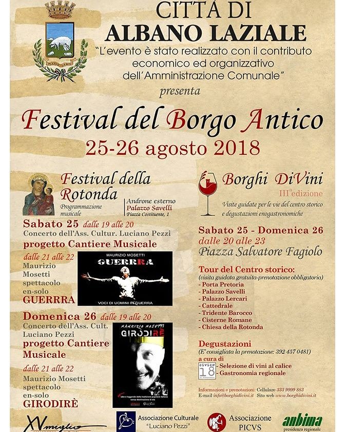 manacubba's tweet photo. 📣  25 e 26 agosto ad #albanolaziale si terrà il #FestivaldelBorgoAntico 
nell'ambito della quale si svolgerà la Terza Edizione di #BorghiDiVini. 

Vi aspettano:
🥂 degustazioni
🥪 gastronomia 
📷 Tour gratuiti del centro storico

Prenotazione: 3339999883  - info@borghidivini.it https://t.co/Etamslylgt