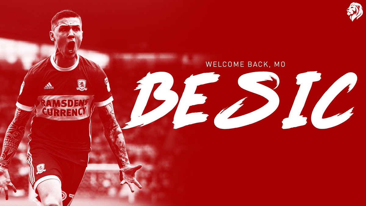 Boropolis's tweet photo. Welcome back to Boro, @Mo_Besic! #MoBackThursday https://t.co/KVXzCwpmhF