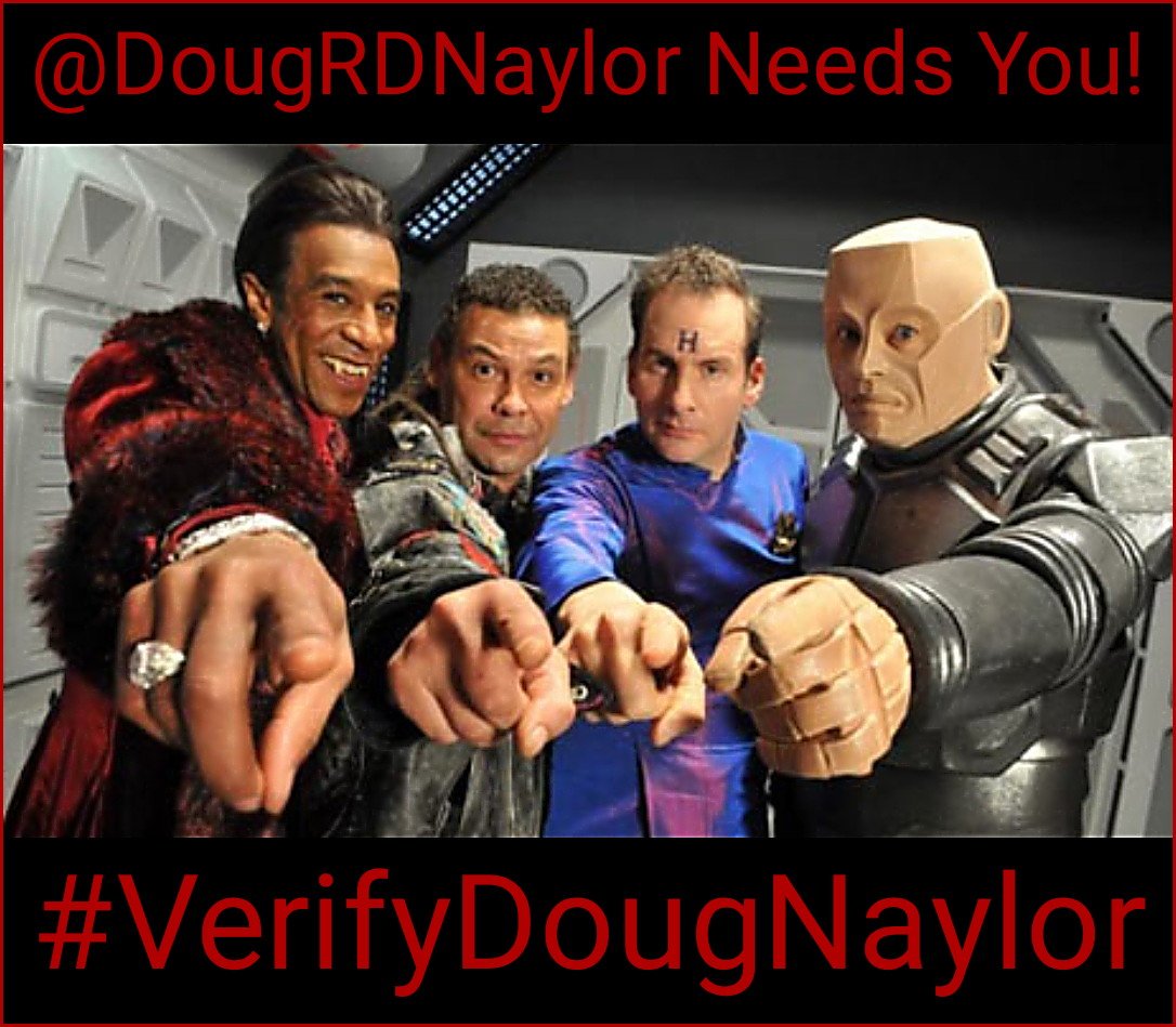 DarrenStrazek's tweet photo. @CCfunkandsoul @DannyJohnJules @bobbyllew @RealMarkDexter @KrytenRD @RIMMER_RD @AJ_RimmerRD @MonsieurChatRD @JMCHollyRD @skutterHQ @TalkieToasterAI @RedDwarfScience @RedDwarfHQ Even we American fans want #VerifyDougNaylor #RedDwarf #RedDwarf30 #TeamSmeg #RedDwarfPosse https://t.co/75Nkzr1OCw