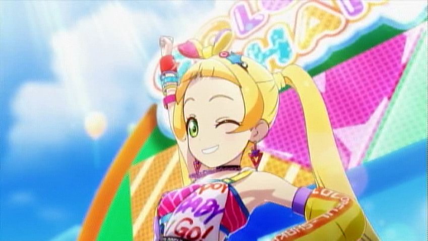 アイカツフレンズ　パープルガール アイカツ! - アイカツフレンズ パープルリンクコーデ イエロー