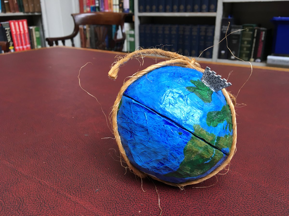 novo_theatre's tweet photo. North East England is the centre of the Universe! It boasts the only man made feature seen from space.  See the evidence; look for the Roman Wall here on our miniature globe. @litandphil @getnorth2018 #ImaginaryMuseum https://t.co/mdfabsndjQ