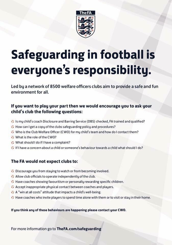 Safeguarding is everyone's responsibility....

Don't leave it for someone else. If in doubt Speak out.