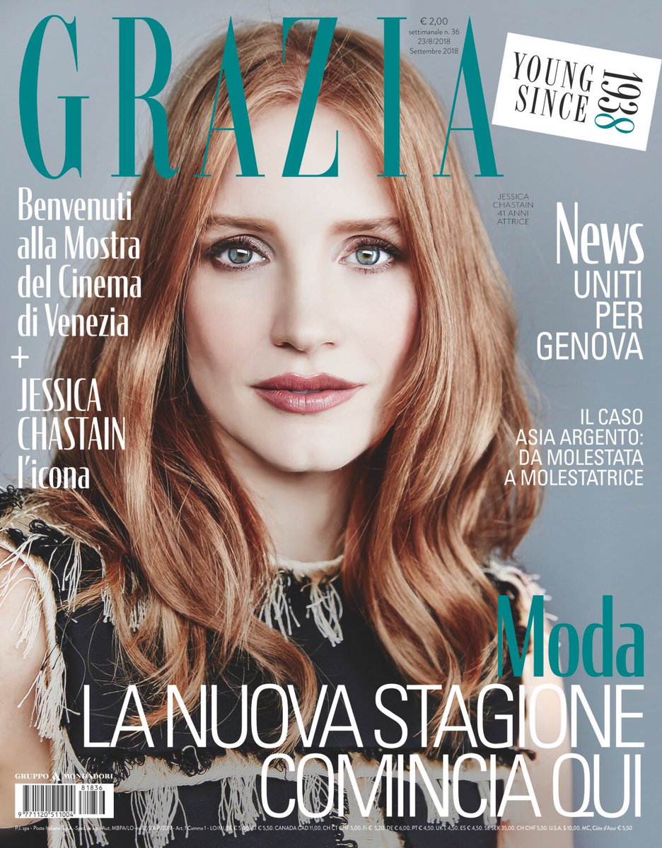 silviagrilli's tweet photo. Grazia Italy is out. GRAZIA È IN EDICOLA DA OGGI! #graziayoungsince1938 #instatodigrazia #grazianeverstopsgoing #mostradelcinemadivenezia #Genovaponte #asiargento https://t.co/DN2UIRXTWG