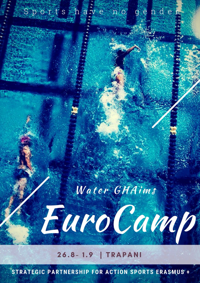 WEurocamp's tweet photo. Water GHAims EuroCampus is loading...

#WaterGhaims #Eurocamp #Trapani #EILD #swimming #water #genderequity #humanrights #Action #Sports #Erasmus+ #italy #genderpaygap #womenrights #womeninbiz #womenpower  #women https://t.co/p22OvXDbti