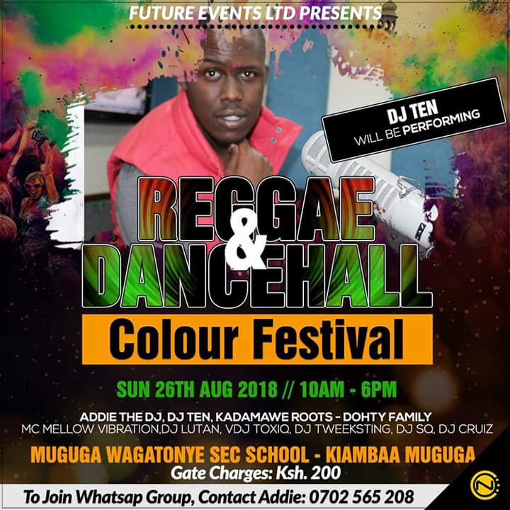 FUTUREEVENTS41's tweet photo. This one is unique🙌🏾,it's new👌🏾,it's legit💯,it's planned📝,it's gonna be lit🔥
REGGAE AND DANCEHALL COLOUR FESTIVAL #RDCF 1ST EDITION
MAke a date this sunday from 10am to 6pm At Muguga Wagatonye Secondary School in Kiambaa Muguga
For more info, WhatsApp 0702565208. https://t.co/mMNJpCCGx6