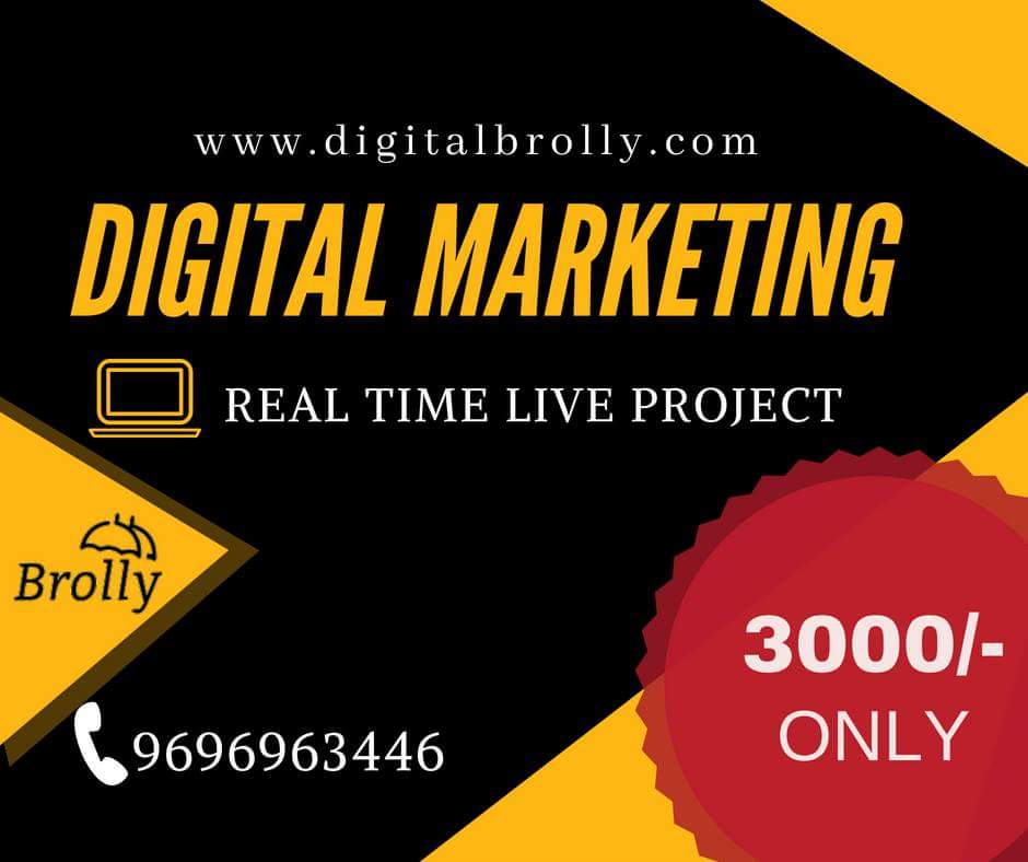 Real Time project on Digital Marketing just for Rs. 3000.

#DigitalMarketing #RealTimeProjects #LiveProjects