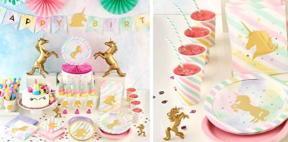VegaooParty_it's tweet photo. Organizza una festa a tema Unicorno! Scegli il dorato e i toni pastello e fai felice la tua bambina con una festa perfetta! 🦄#Unicorno #Birthday
> https://t.co/zJcQCIZ1v8 https://t.co/7kFV1y9Qb1