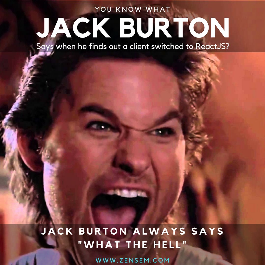 Ah, there is nothing quite like the #developers putting a static site into #reactjs without consulting their #DigitalMarketing #expert. Don't #overreact kids! #SeoTips #ThursdayThoughts #iknowtheywannapadtheresume #jobsecurity #search #zensem <a href="/javascriptd/">Javascript Digest</a>