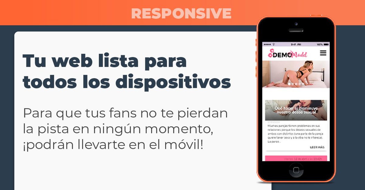 MymodelWeb2018's tweet image. Te gustaría tener tu web personal de modelo #camgirl? Prueba 30 días Gratis una web profesional.