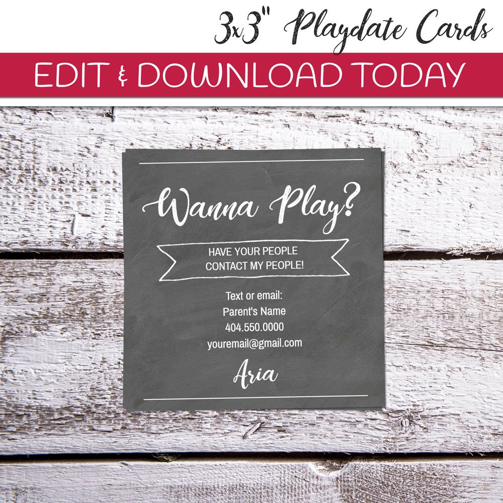 CreateFirelight's tweet image. All Text is Editable! Playdate Cards | Calling Card for Kids | Playdate Invitation Cards | Edit Online with #Templett etsy.me/2P0h7zH  #playdate #playdatecards #playdateinvitations #callingcards #callingcard #etsy #etsyseller #Templett