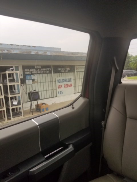 Wearepreferred's tweet photo. Well... it's Thursday. Time for a #repsontheroad picture! This one was found in the far corners of our #Tulsa region... clearly in need of a #technology upgrade. VCR? Is that a virtual reality thing?
#ThursdayThoughts
#WorkSmarter2018 https://t.co/bAAKHbugti