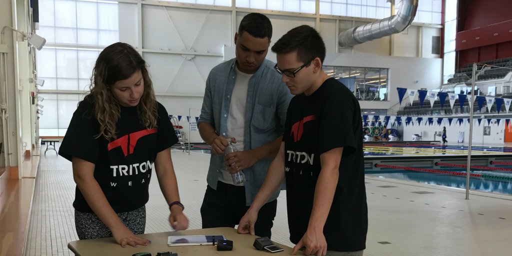 TritonWear's tweet photo. It's one of those days where we go to a new pool and show new users how to use the devices and app. We love these kinds of trips! #TritonWear #datacollection #trainsmart #swimtech #swimtechnology #swimmetrics #swimmingapp #swimmingdevice #swimminggadgets https://t.co/zozn2tAcB2
