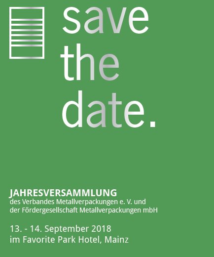 Wir freuen uns auf eine erfolgreiche #Jahresversammlung!
#VMV #Metallverpackungen