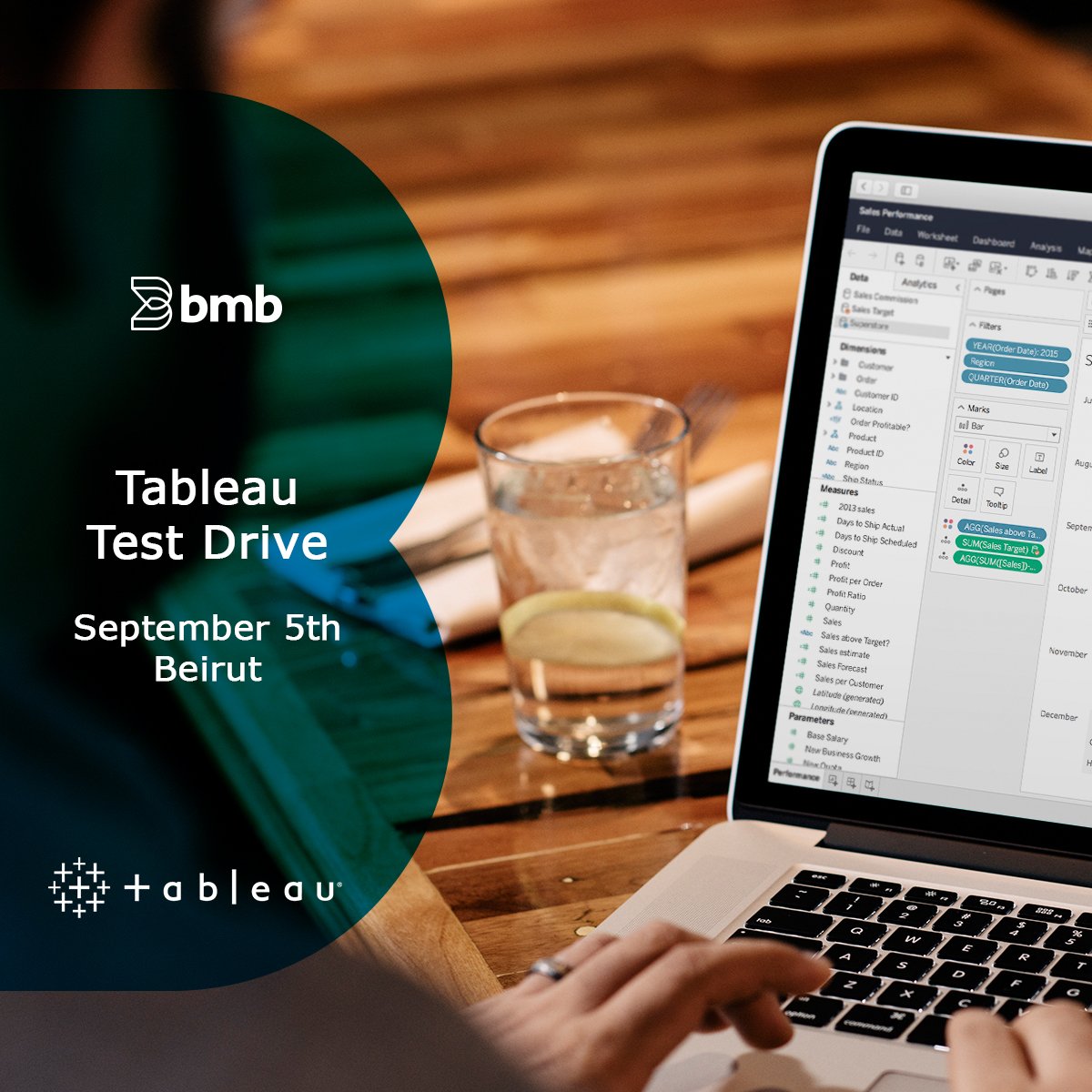 BmbGroup's tweet photo. Join us on September 5th for a free Tableau Test Drive in Beirut. Create dashboards from scratch and see how you can quickly analyze, visualize & share information.
Register Now https://t.co/HinJTLcvZC
#tableau #bmbgroup #businessintelligence #dataanalytics #datavisualization https://t.co/R9Fl7Pqghu